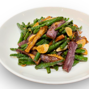 长豆角茄子 Stir Fried Long Beans w/ Eggplants