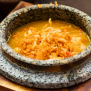 金汤海皇羹 Seafood Soup w/ Golden Pumpkin Broth (Pot) 
