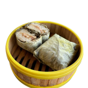 八珍糯米鸡 Glutinous Rice w/ Pork (Wrapped in Lotus Leaves) 