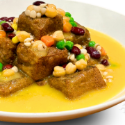养生金汤五谷豆腐 House-Made Egg Tofu w/ Five Grains &amp; Golden Pumpkin Broth